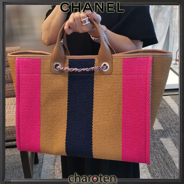 2020春 お目立ちロゴシャネル ドーヴィル コピー トートバッグ2061105